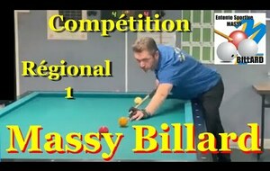 Vidéo d'une compétition au club de Billard Massy